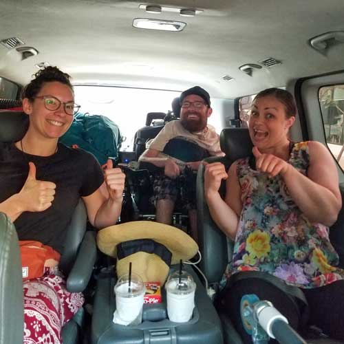 Travelling in an accessible van from Thailand to Cambodia