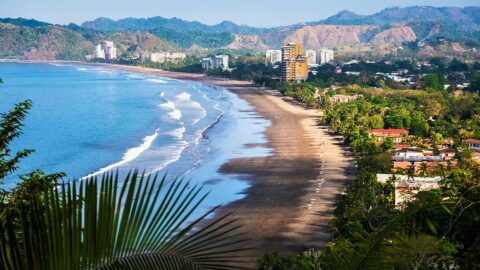 Birdseye view of Jaco Beach in Costa Rica